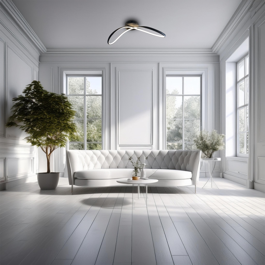 LED Ceiling light INFINITY LED/21W/230V black