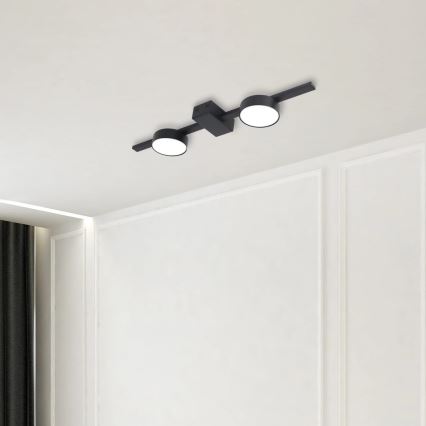 LED Ceiling light JOY 2xGX53/6W/230V black
