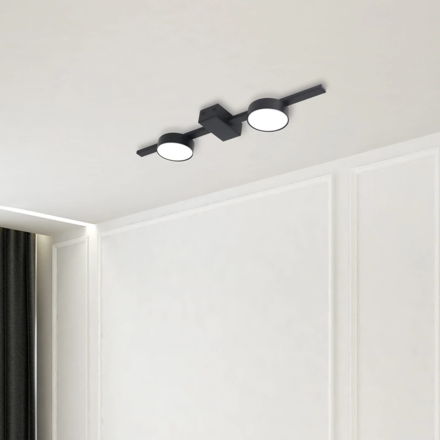 LED Ceiling light JOY 2xGX53/6W/230V black