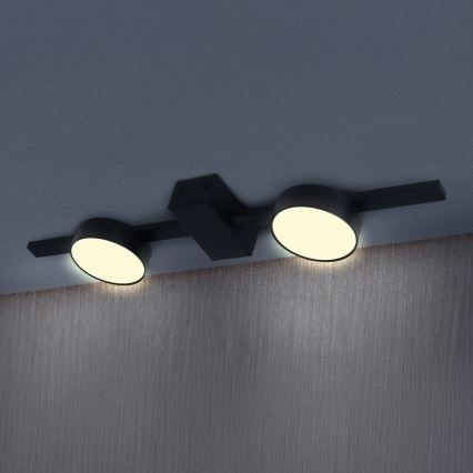 LED Ceiling light JOY 2xGX53/6W/230V black