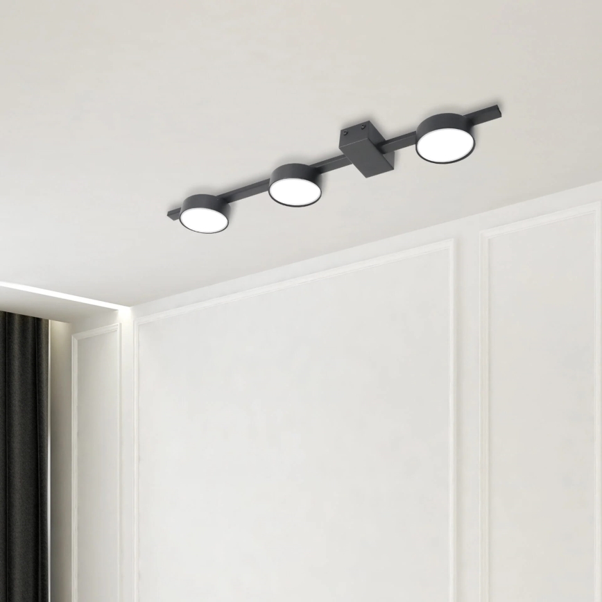 LED Ceiling light JOY 3xGX53/6W/230V black