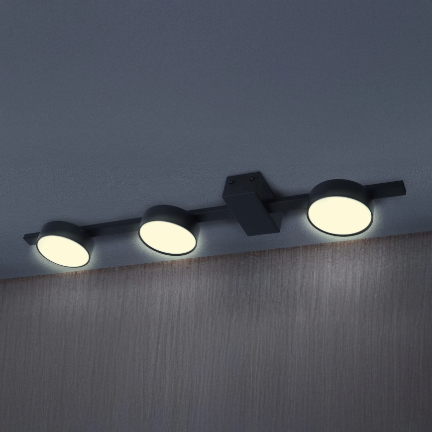 LED Ceiling light JOY 3xGX53/6W/230V black
