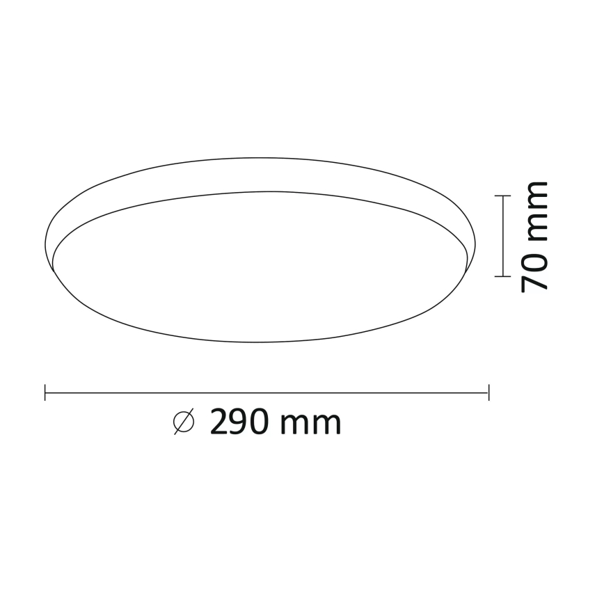 LED Ceiling light KERN LED/15W/230V d. 29 cm
