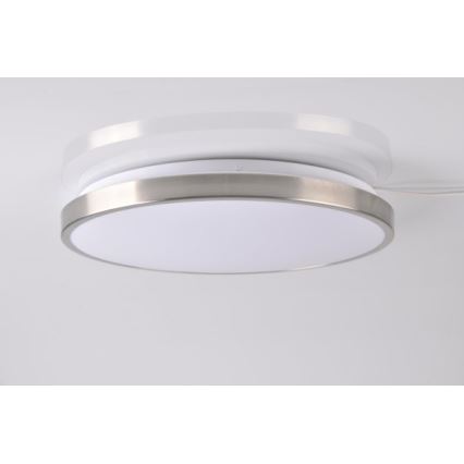 LED Ceiling light KERN LED/24W/230V nickel