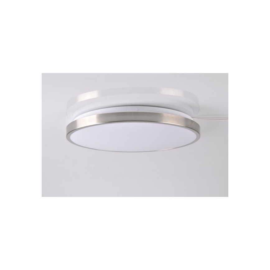 LED Ceiling light KERN LED/24W/230V nickel