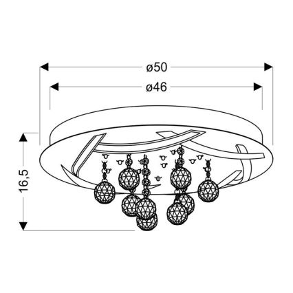 LED Ceiling light KORFU LED/30W/230V