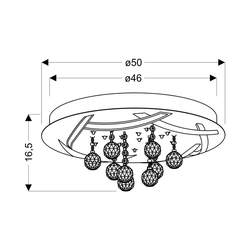 LED Ceiling light KORFU LED/30W/230V