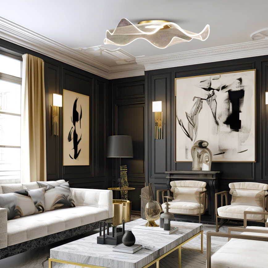 LED Ceiling light LARGO LED/16W/230V gold