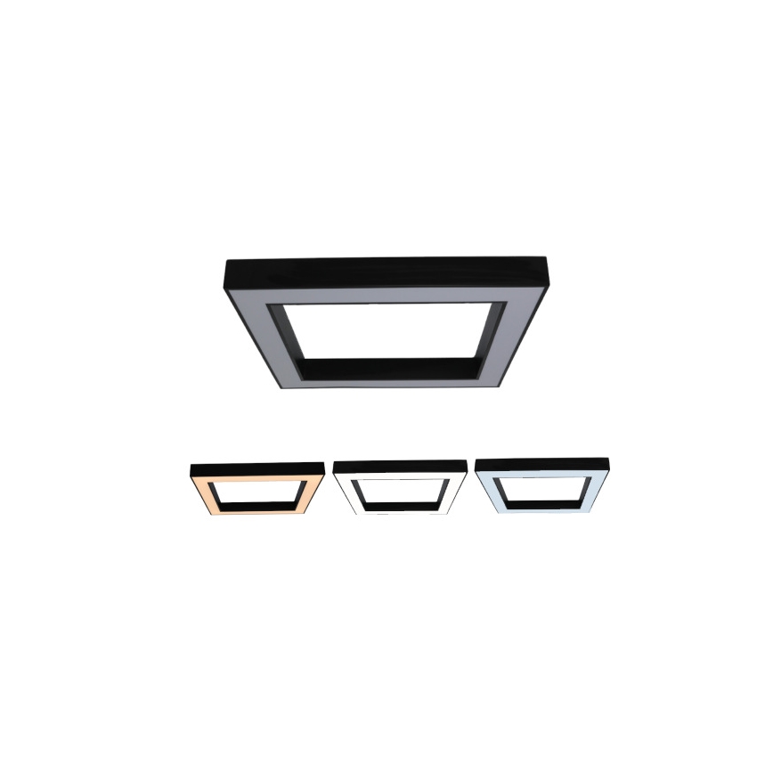 LED Ceiling Light LED/100W/230V 3000/4000/6500K 80x80 cm black