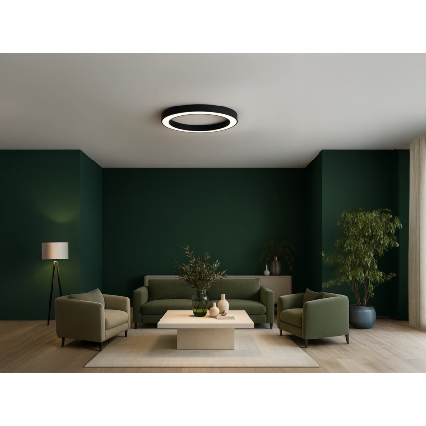 LED Ceiling Light LED/100W/230V 3000/4000/6500K Ø 100 cm Black