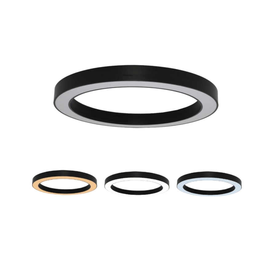 LED Ceiling Light LED/100W/230V 3000/4000/6500K Ø 100 cm Black