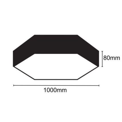 LED Ceiling light LED/100W/230V 4000K d. 100 cm