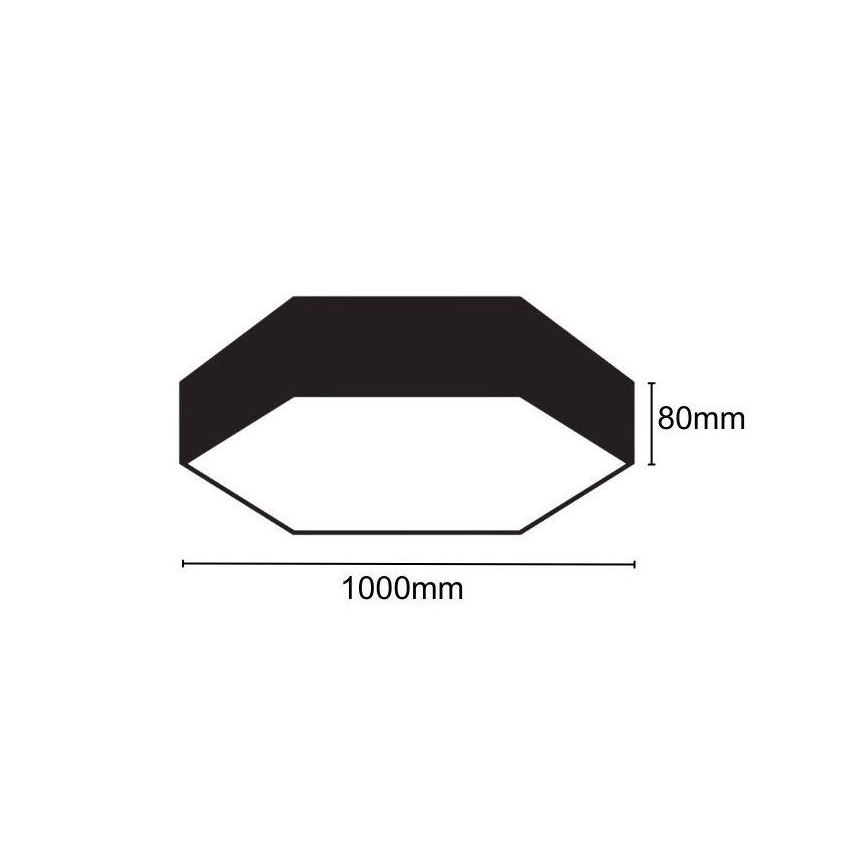 LED Ceiling light LED/100W/230V 4000K d. 100 cm