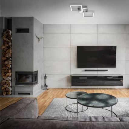 LED Ceiling Light LED/10W/230V 3000K Matte Chrome