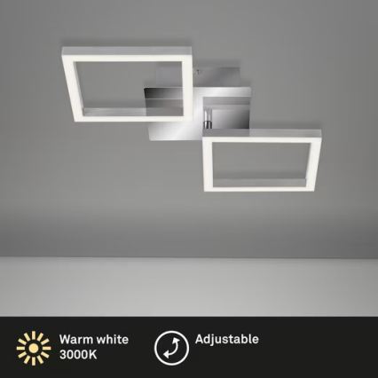 LED Ceiling Light LED/10W/230V 3000K Matte Chrome
