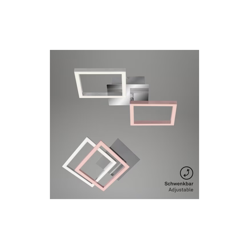 LED Ceiling Light LED/10W/230V 3000K Matte Chrome