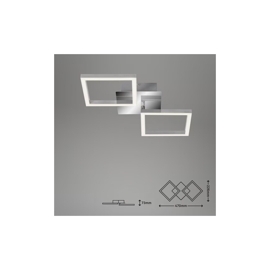 LED Ceiling Light LED/10W/230V 3000K Matte Chrome