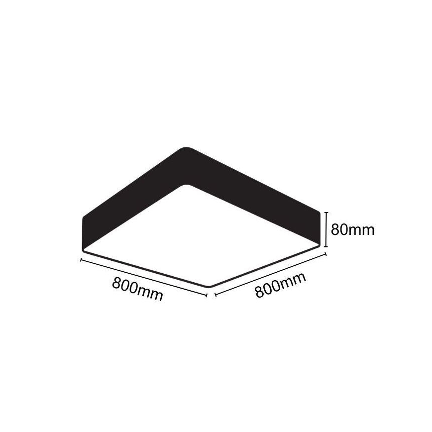 LED Ceiling light LED/110W/230V 4000K 80x80 cm