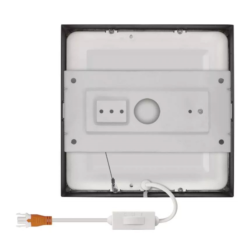 LED Ceiling light NEXXO LED/12,5W/230V 3000/3500/4000K 17x17 cm black