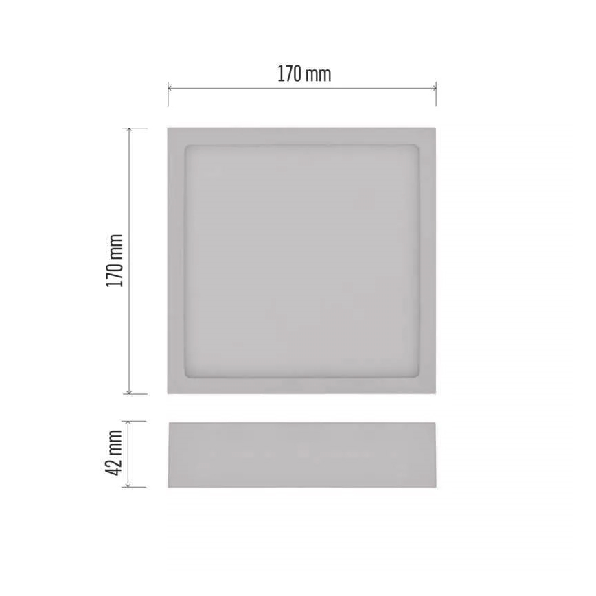 LED Ceiling light NEXXO LED/12,5W/230V 3000/3500/4000K 17x17 cm white