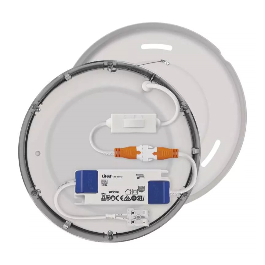 LED Ceiling light NEXXO LED/12,5W/230V 3000/3500/4000K d. 17 cm matte chrome