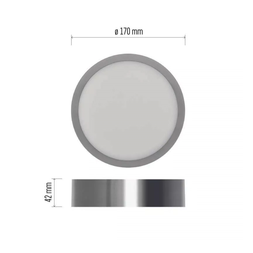 LED Ceiling light NEXXO LED/12,5W/230V 3000/3500/4000K d. 17 cm matte chrome