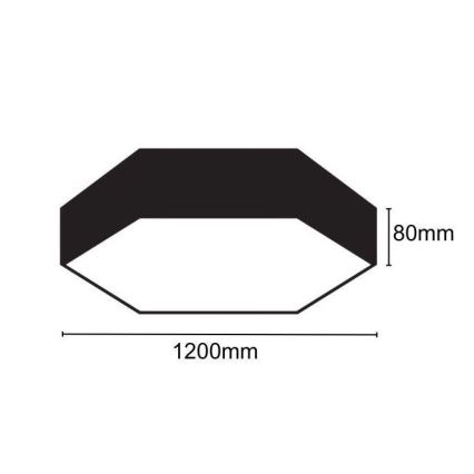 LED Ceiling light LED/120W/230V 4000K d. 120 cm