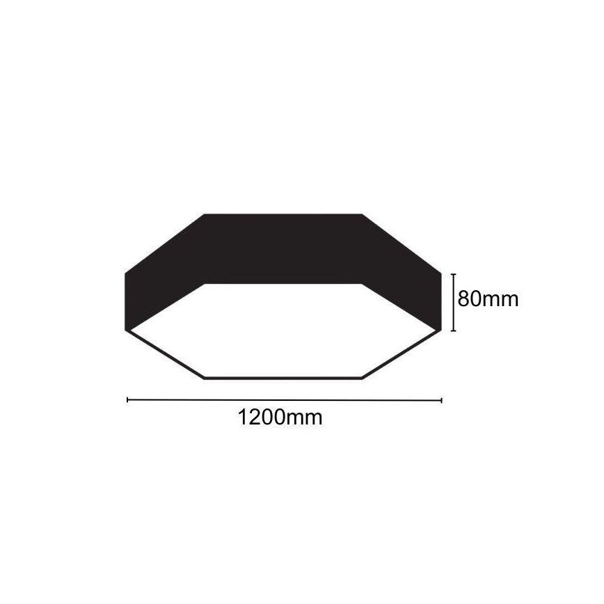 LED Ceiling light LED/120W/230V 4000K d. 120 cm
