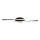 LED Ceiling light LED/12W/230V 3000K 94,5 cm black