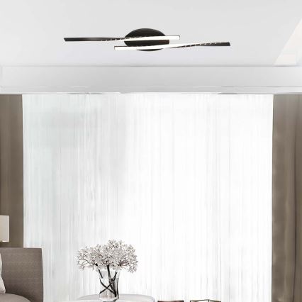LED Ceiling light LED/12W/230V 3000K 94,5 cm black