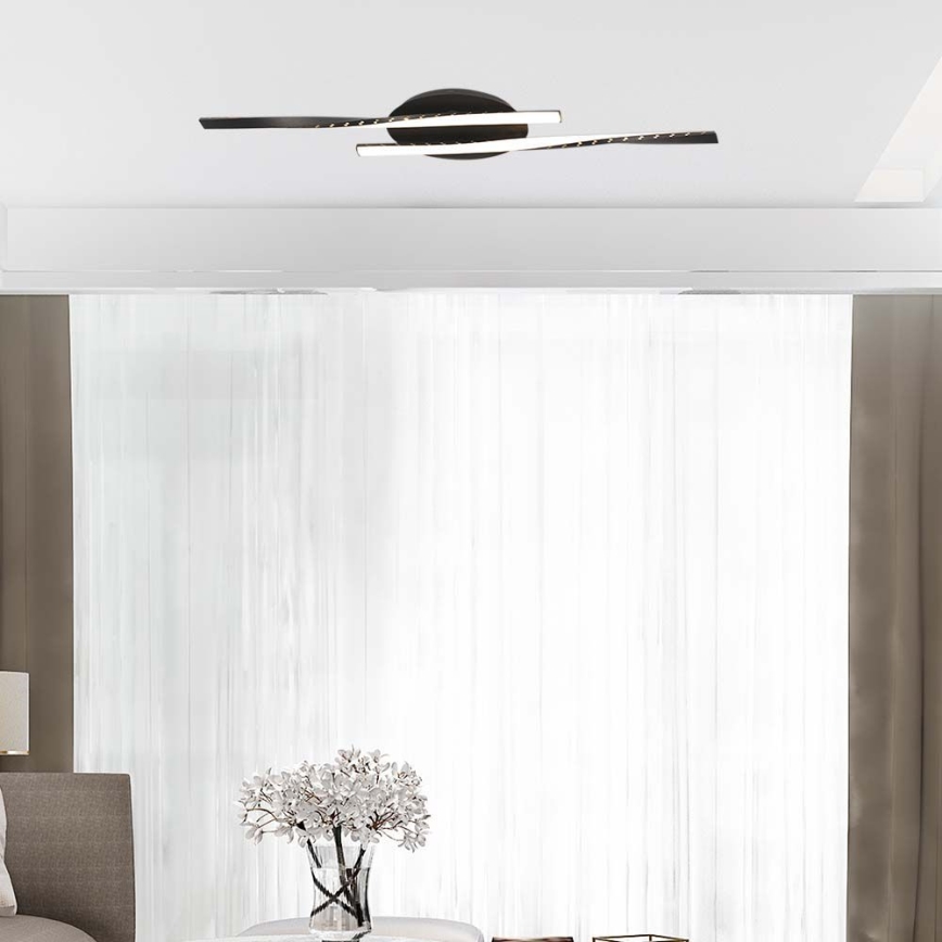 LED Ceiling light LED/12W/230V 3000K 94,5 cm black