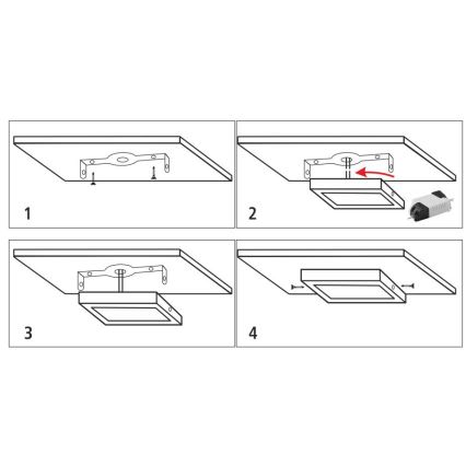 LED Ceiling light LED/12W/230V 4200K 16,3x16,3 cm white