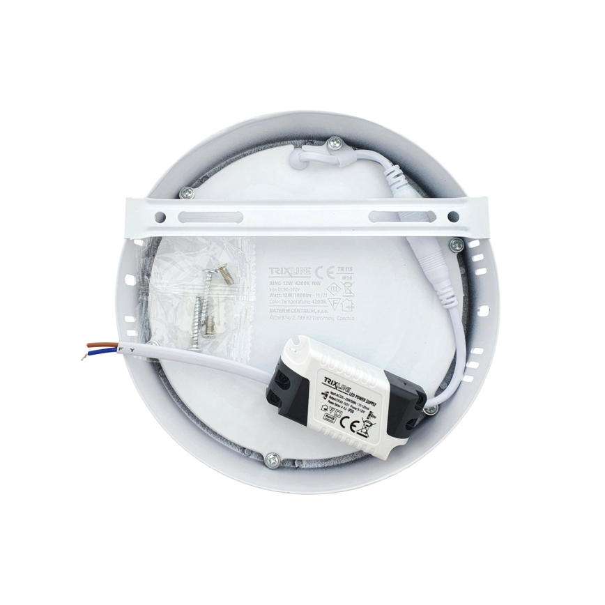 LED Ceiling light LED/12W/230V 4200K d. 16 cm white