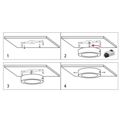LED Ceiling light LED/12W/230V 4200K d. 16 cm white