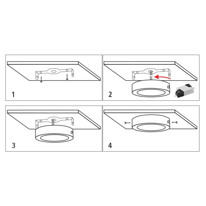 LED Ceiling light LED/12W/230V 4200K d. 16 cm white