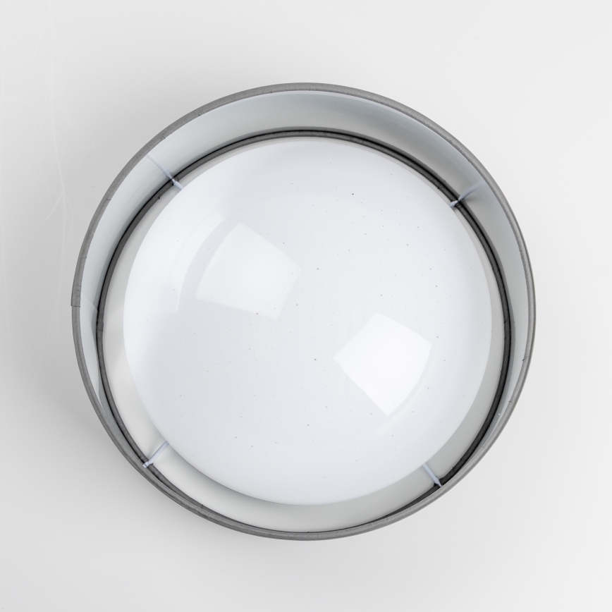 LED Ceiling Light LED/12W/230V Ø 32 cm gray/silver