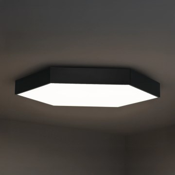 LED Ceiling Light LED/135W/230V 3000/4000/6500K Ø 80 cm Black