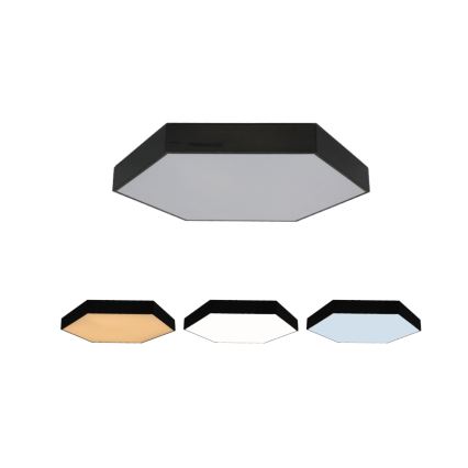 LED Ceiling Light LED/135W/230V 3000/4000/6500K Ø 80 cm Black