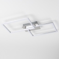 LED Ceiling Light LED/17W/230V Matte Chrome
