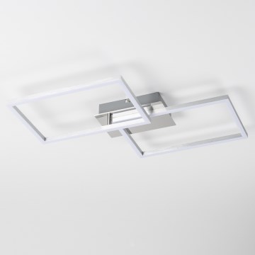 LED Ceiling Light LED/17W/230V Matte Chrome