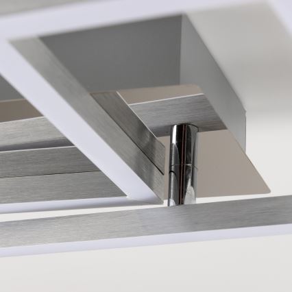 LED Ceiling Light LED/17W/230V Matte Chrome