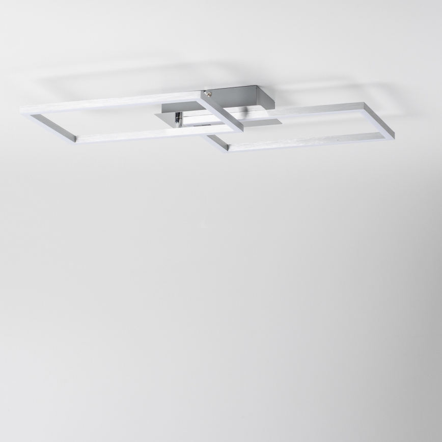 LED Ceiling Light LED/17W/230V Matte Chrome