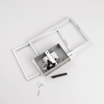 LED Ceiling Light LED/17W/230V Matte Chrome