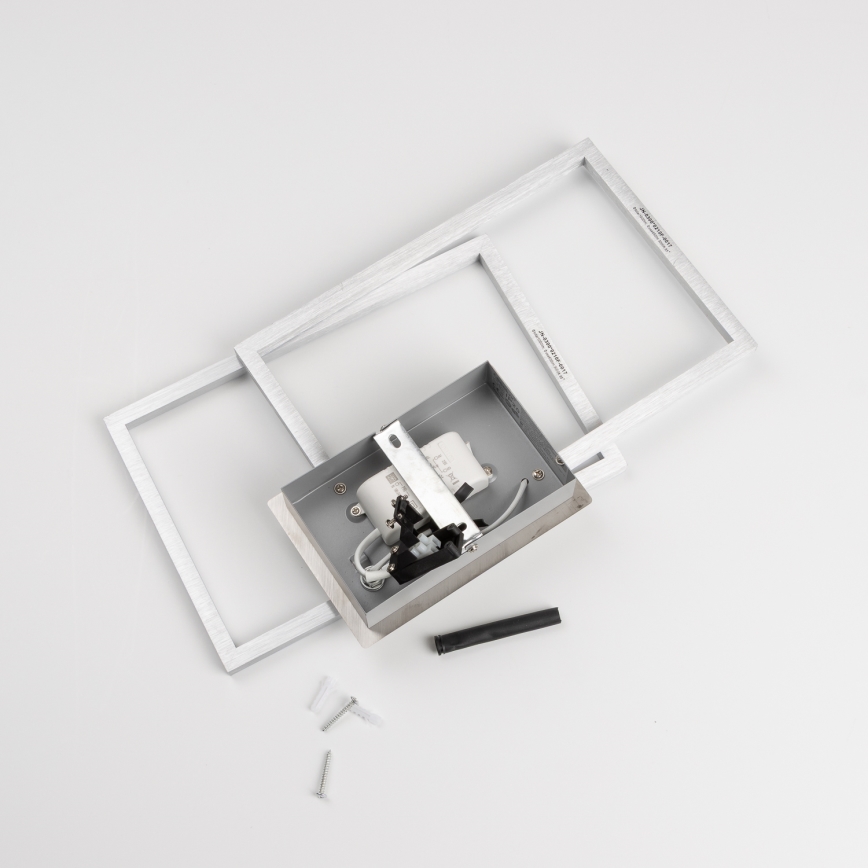 LED Ceiling Light LED/17W/230V Matte Chrome