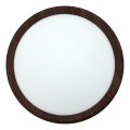 LED Ceiling Light LED/18W/230V 3000/4000/6500K Ø 23 cm Brown