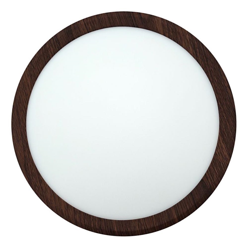 LED Ceiling Light LED/18W/230V 3000/4000/6500K Ø 23 cm Brown