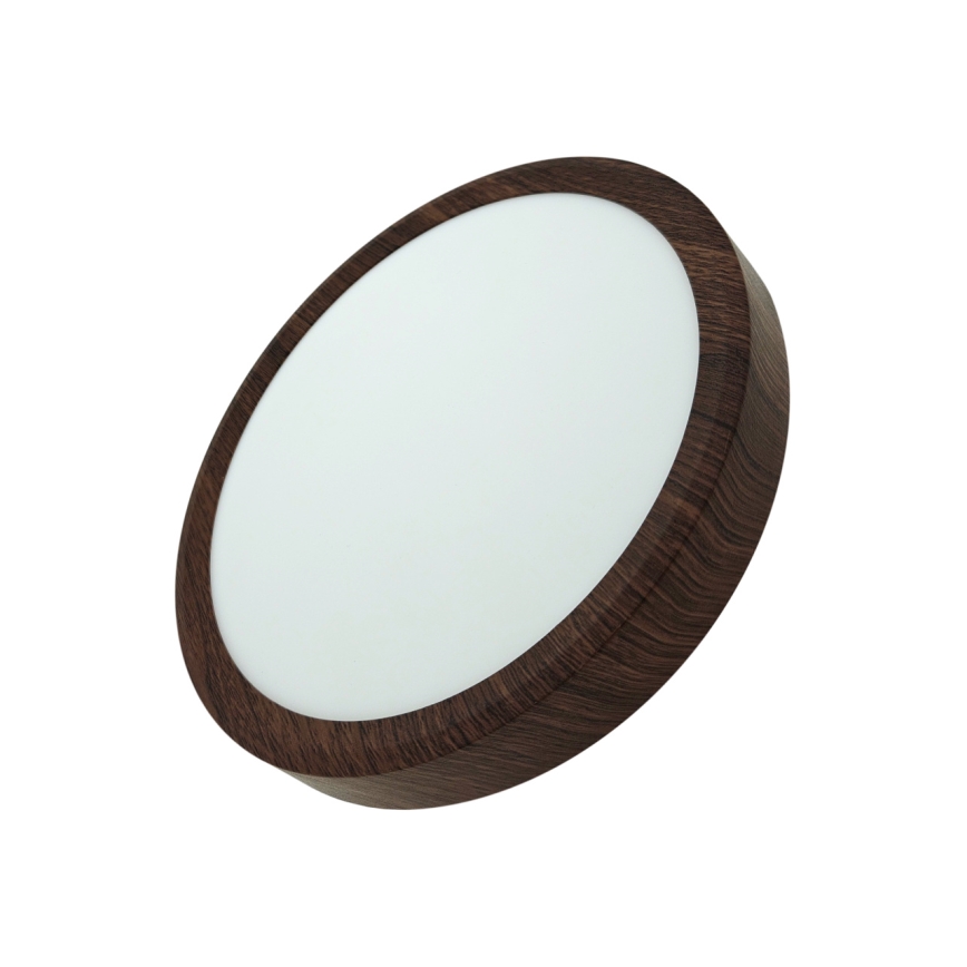 LED Ceiling Light LED/18W/230V 3000/4000/6500K Ø 23 cm Brown