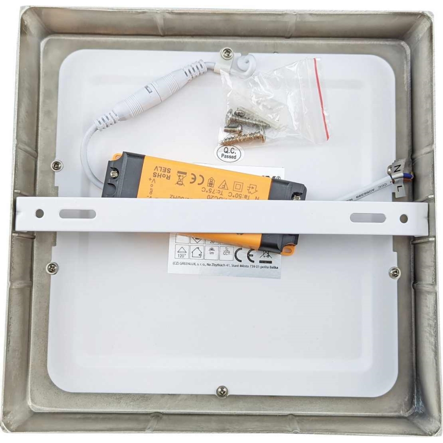 Greenlux GXDW253 - LED Ceiling light FENIX SQUARE LED/18W/230V
