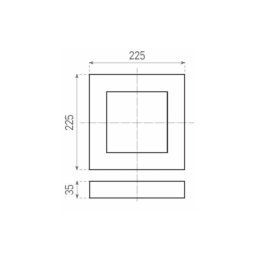 LED Ceiling light FENIX LED/18W/230V 3800K 22,5 cm
