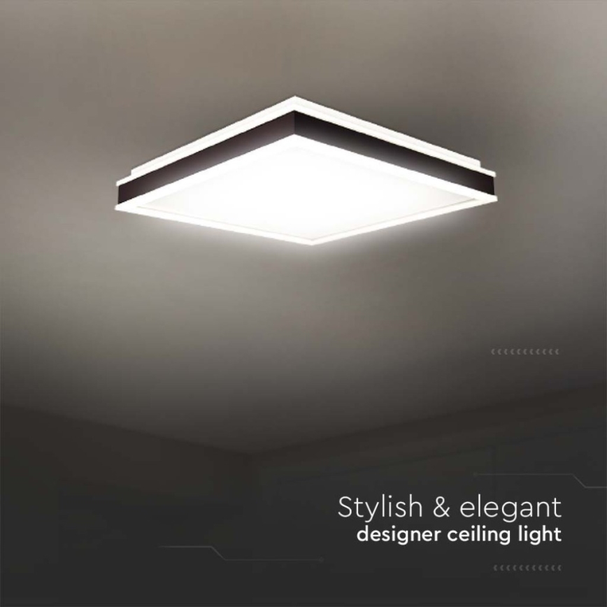 LED Ceiling light LED/18W/230V 4000K 35x35 cm black